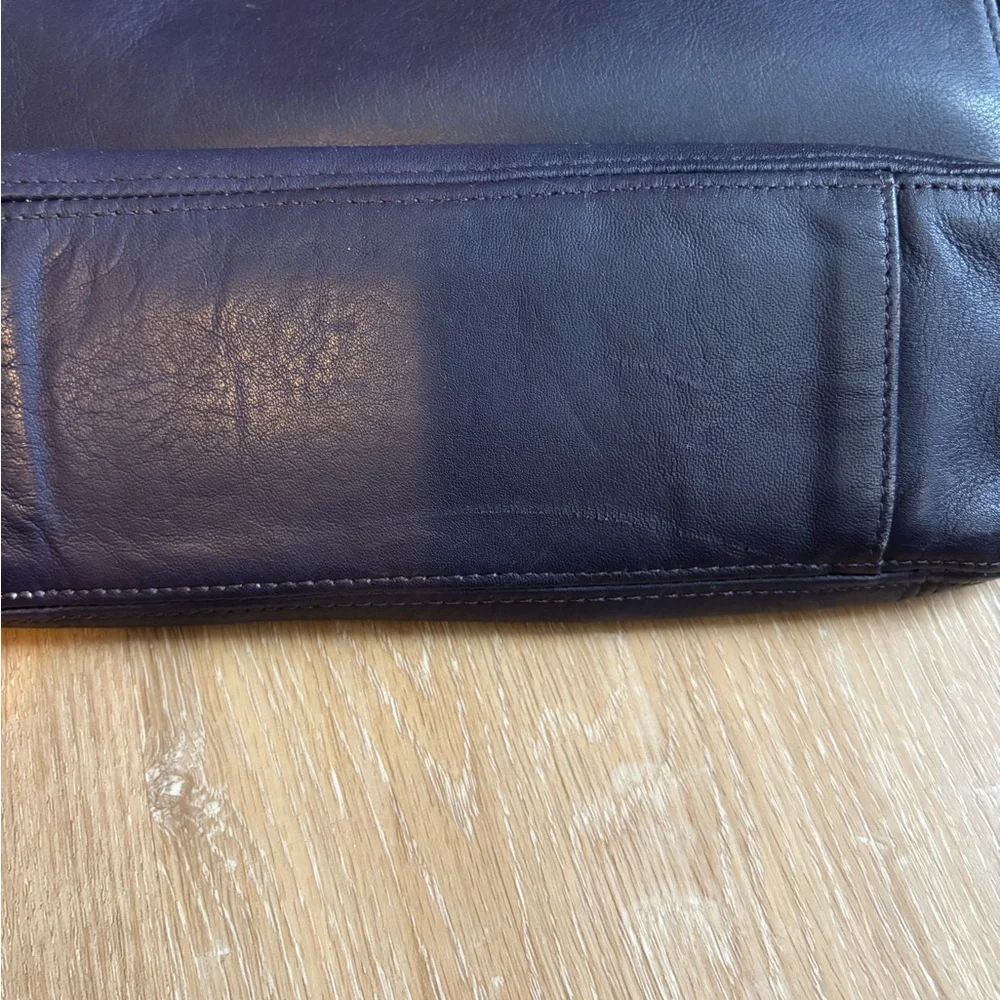 Coach Lexington Purple Leather Zip Crossbody Made In Dr Style 4186 - Picture 4 of 11